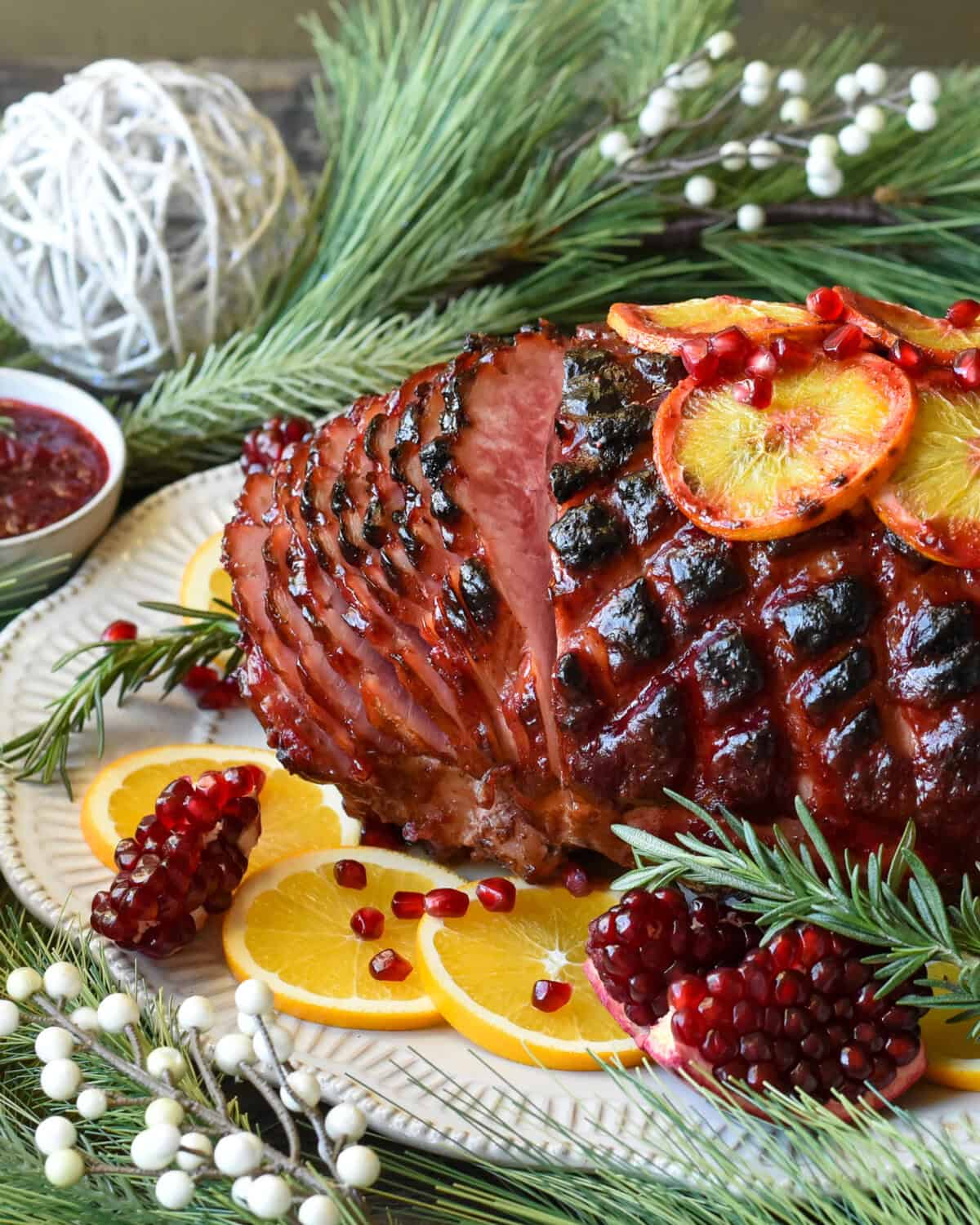 christmas ham dressing Christmas Ham with Hoisin Sauce, Orange and Ginger Glaze