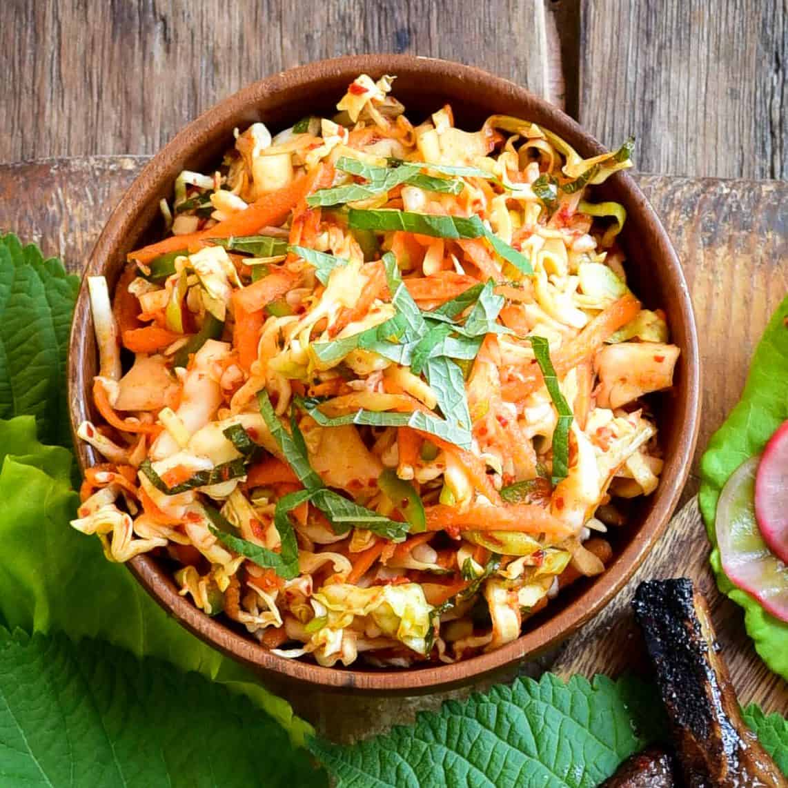 Spicy Korean Coleslaw Recipe