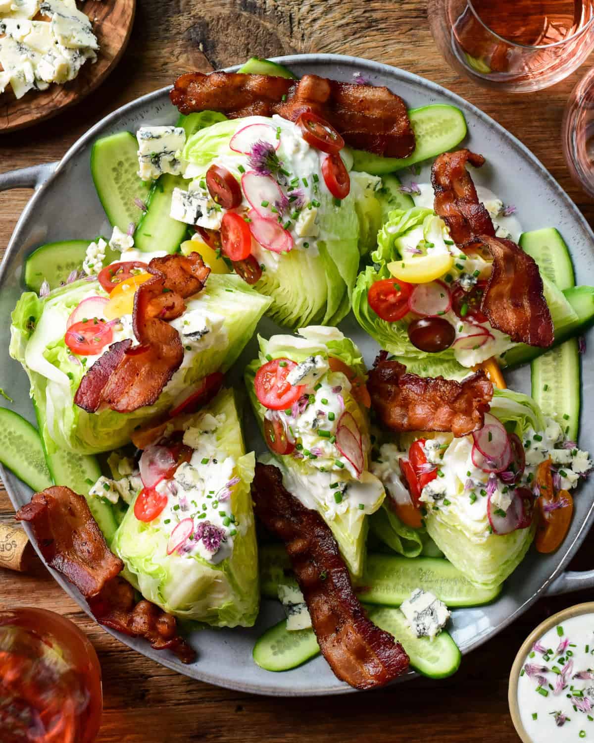 Wedge Salad with Gorgonzola Dressing Wedge Salad with Gorgonzola Dressing