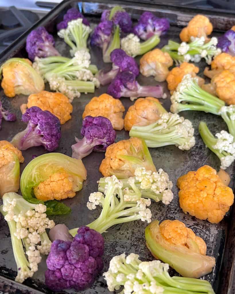 Roasted Cauliflower with Hummus Yogurt Dip Zimmy's Nook