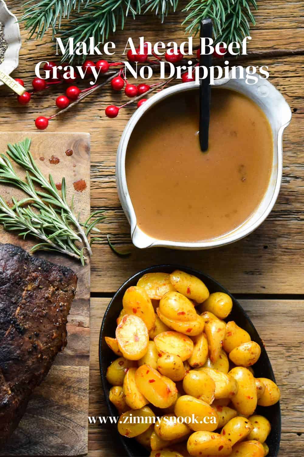 Make Ahead Beef Gravy No Drippings Zimmy's Nook