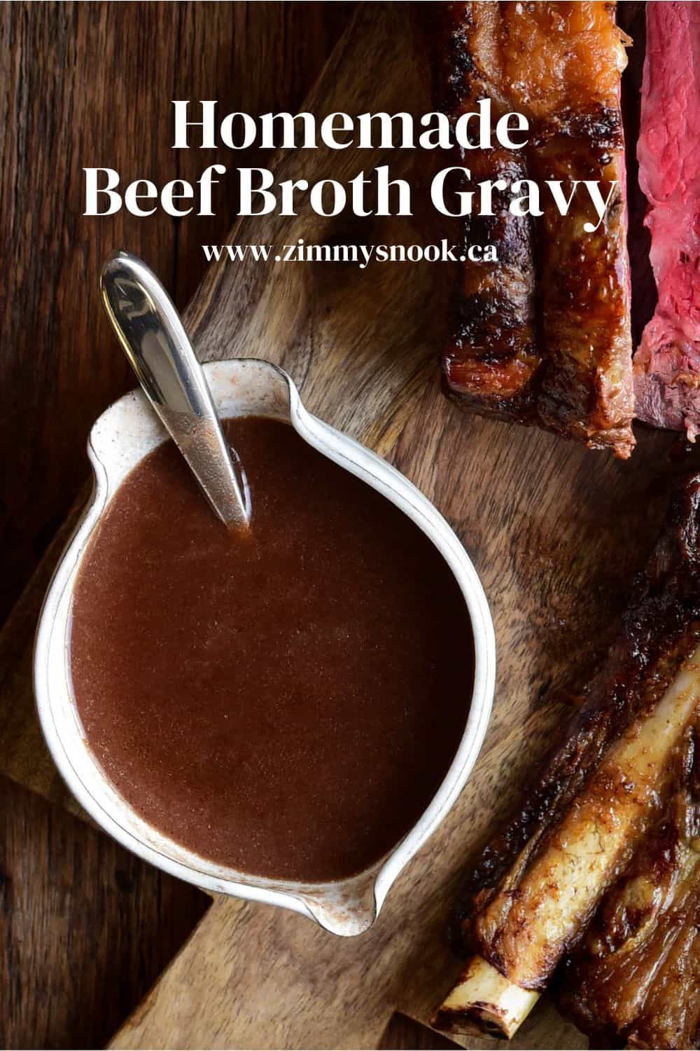 Homemade Beef Broth Gravy - Zimmy's Nook