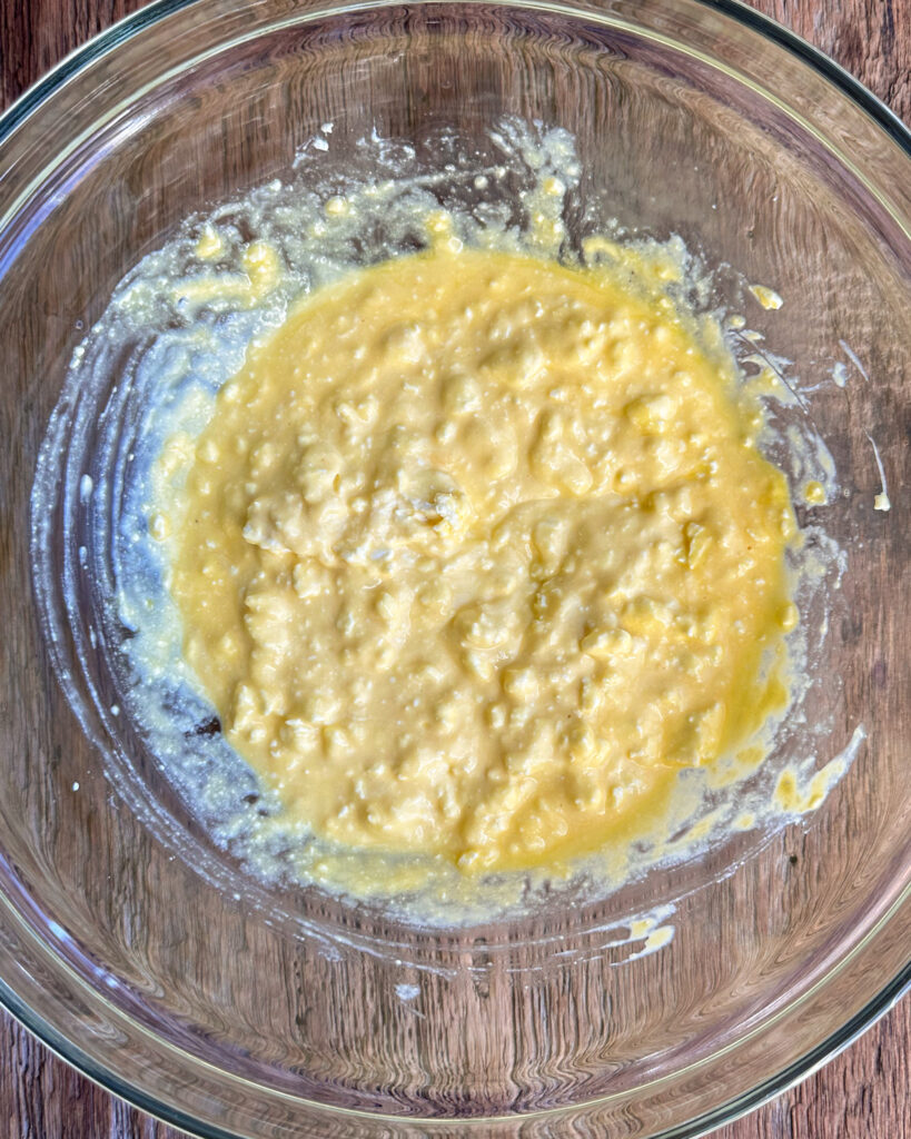 Ricotta and feta mixture.