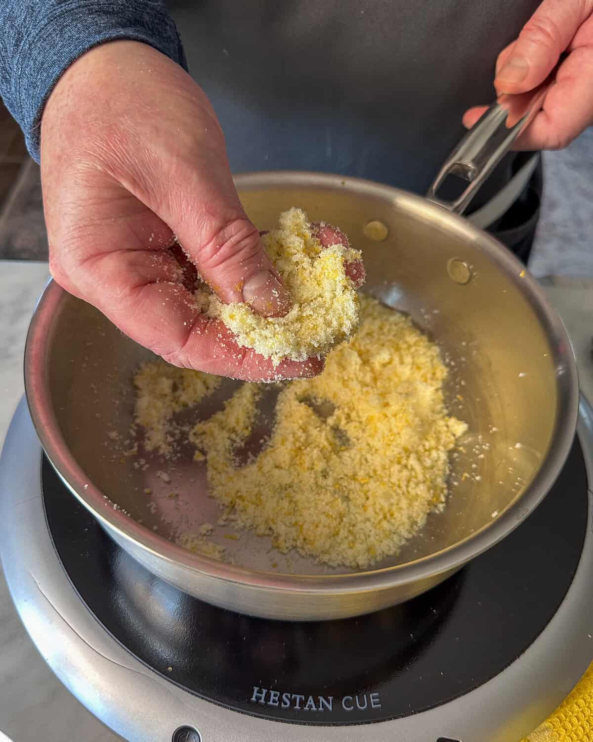 Combine sugar and lemon zest, rubbing them together with your fingers to release the lemon oils.