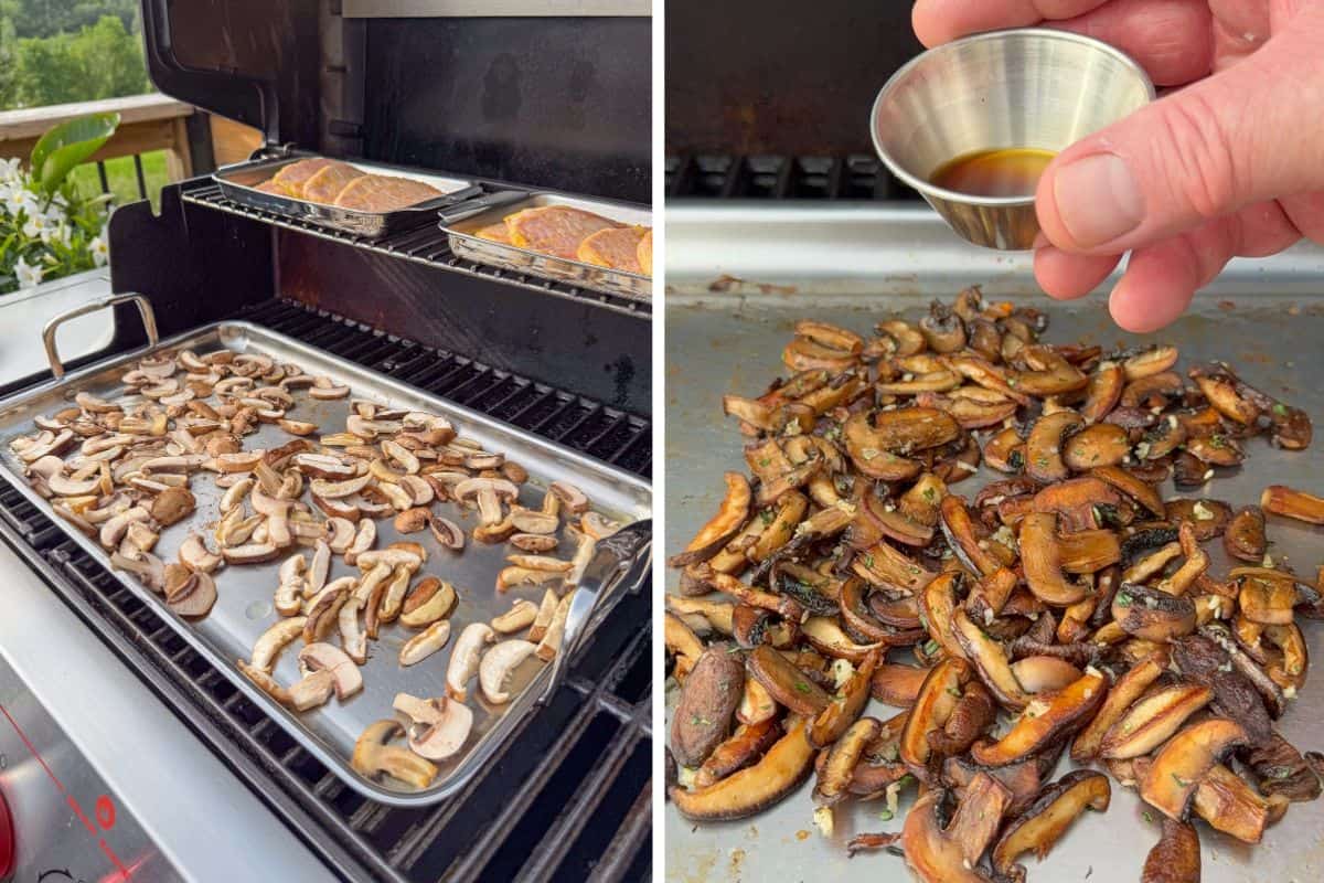 Stir in the Worcestershire sauce, finish with the lemon juice, and season with salt and pepper to taste.